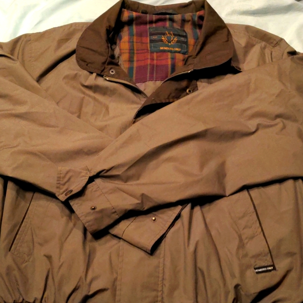 Members only brown jacket
